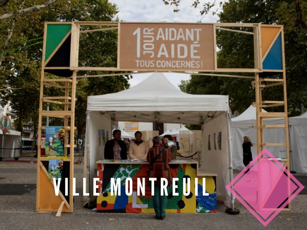 Illustration de la mission de Communication Evènementielle pour la Journée des Aidants de la Ville de Montreuil en 2017