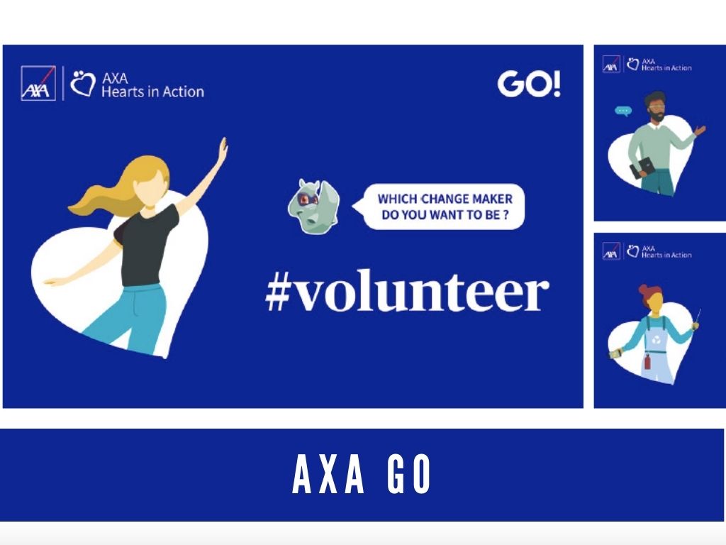 Illustration de la mission de Création d'une campagne de communication interne menée pour AXA GO en 2020