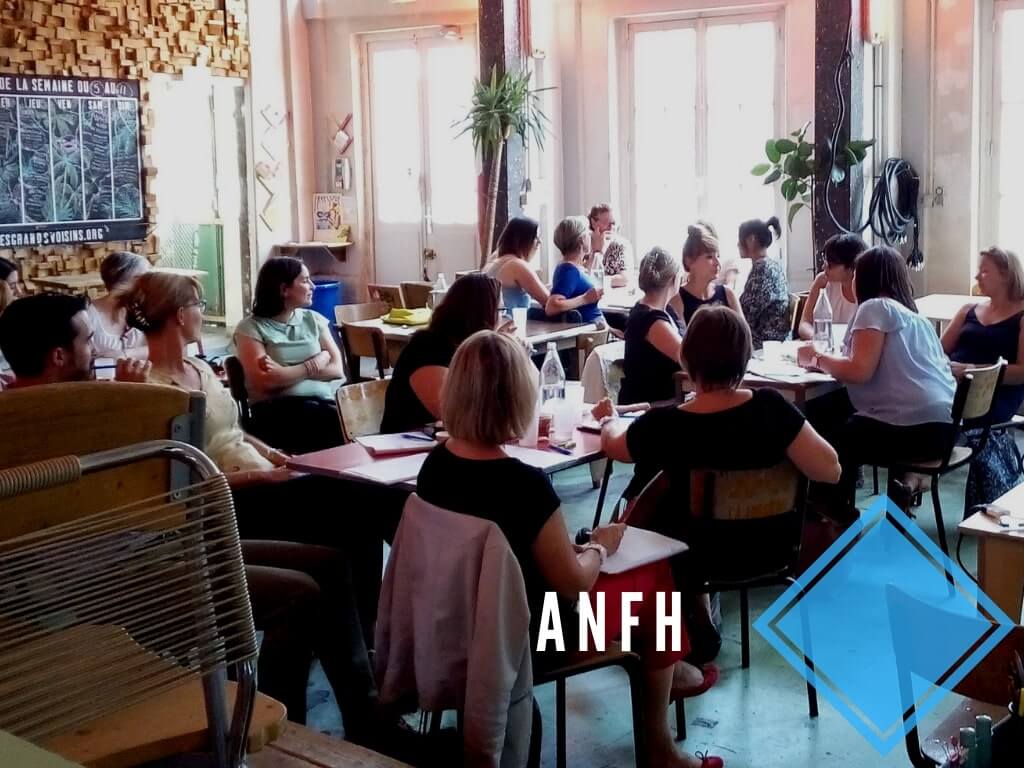 Illustration de la formation Communication Digitale menée auprès des équipes de ANFH en 2017